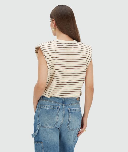 SUE T-shirt with shoulder pads