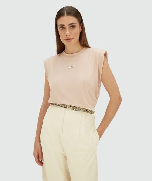 SUE regular fit T-shirt with shoulder pads