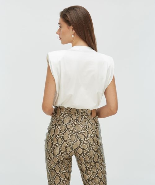 SUE T-shirt met schoudervulling