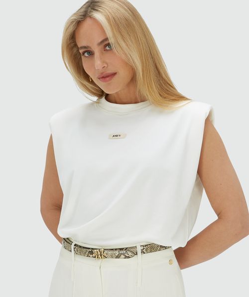 SUE T-shirt with shoulder padding