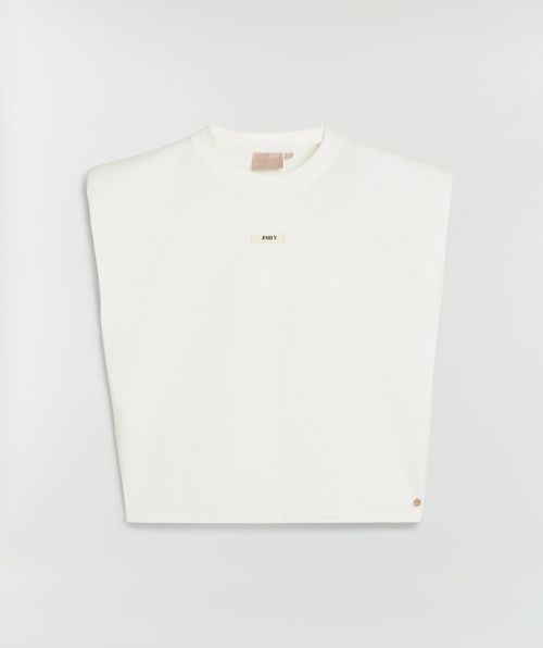 SUE T-shirt met schoudervulling