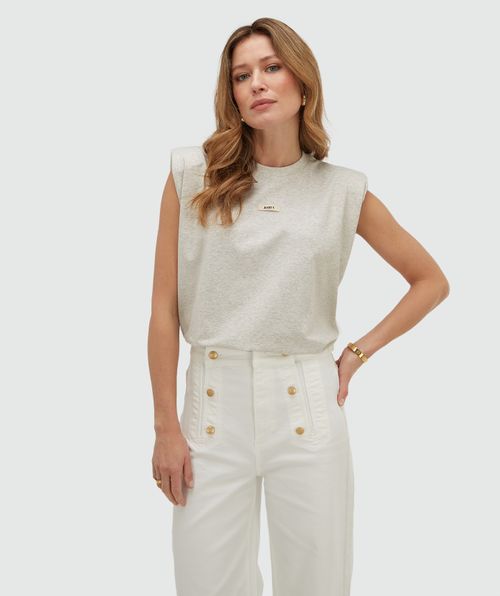 SUE T-shirt with shoulder padding