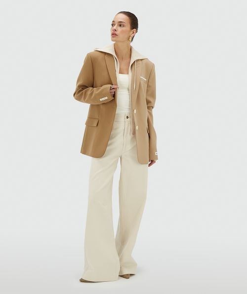 SUUS HOODIE oversized two-tone blazer 