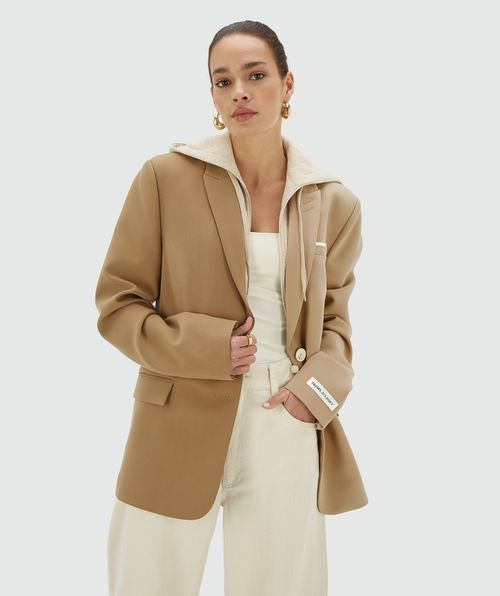 SUUS HOODIE oversized two-tone blazer 