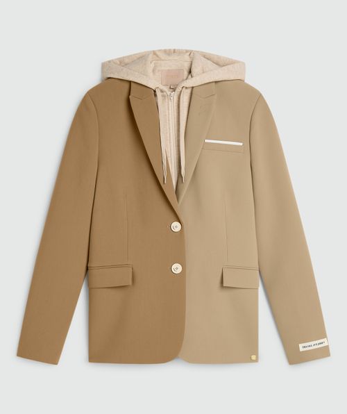 SUUS HOODIE oversized two-tone blazer 