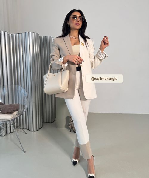 SUUS oversized zweifarbiger Herrenblazer