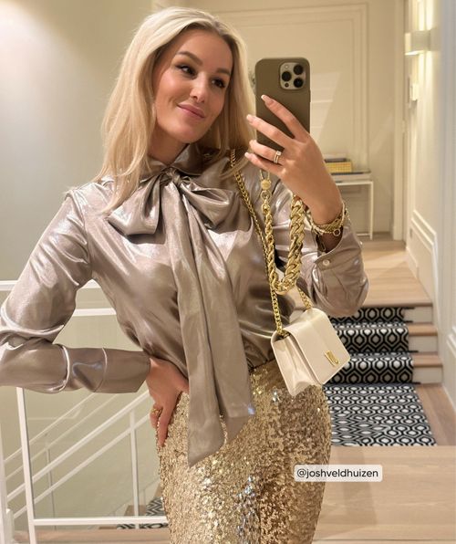 SYDNEY Regular-Fit-Bluse mit Glitzer