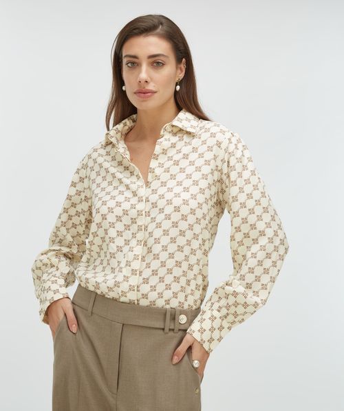 SYDNEY Regular Fit Bluse mit Logoprint