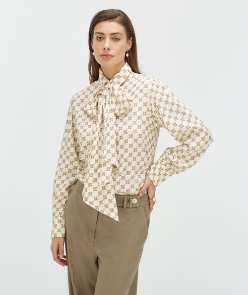SYDNEY Regular Fit Bluse mit Logoprint