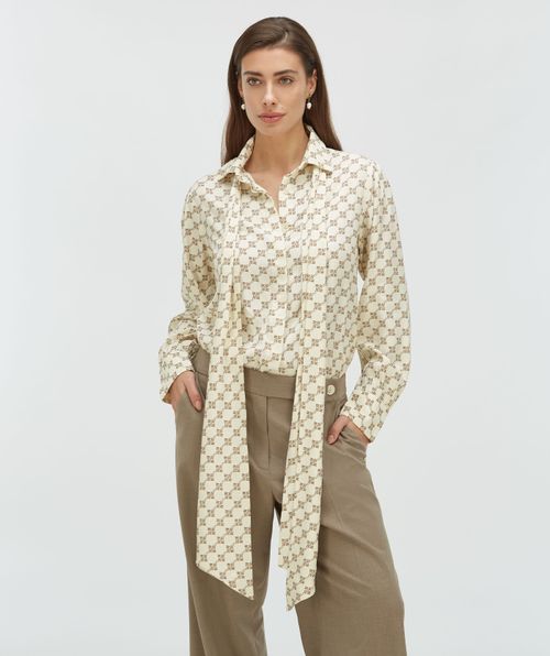 SYDNEY Regular Fit Bluse mit Logoprint