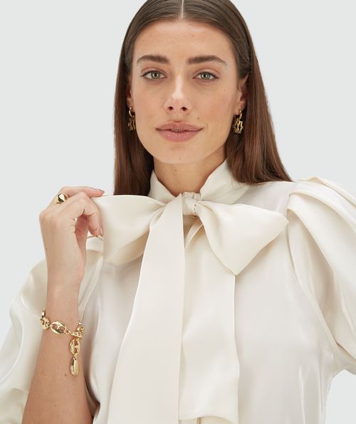 SYLVIA Bluse mit normaler Passform