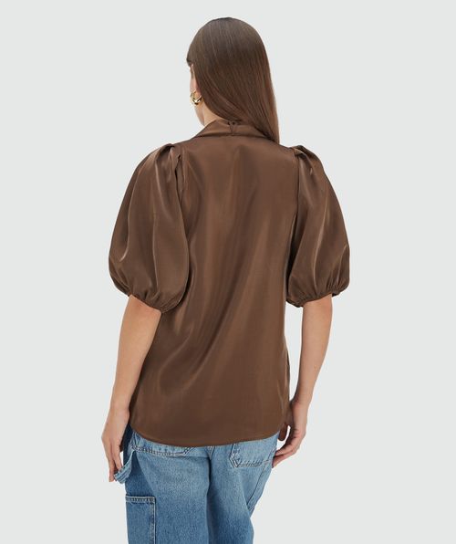 SYLVIA Bluse mit normaler Passform