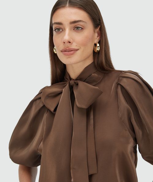 SYLVIA Bluse mit normaler Passform