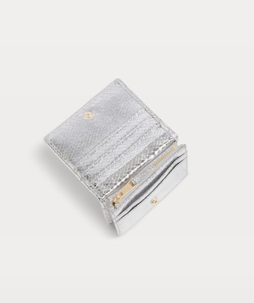 SYNNE wallet in metallic
