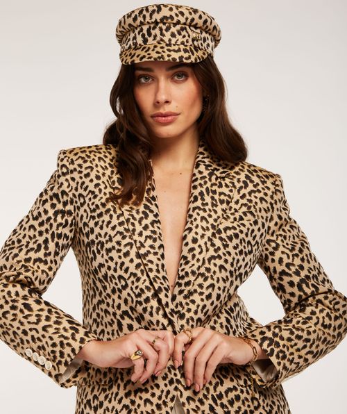 TIARA cap with leopard dessin