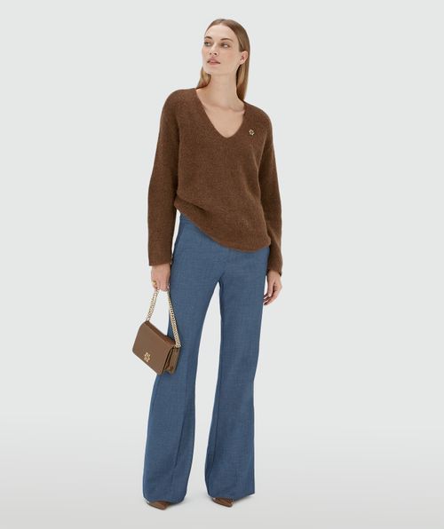 TIMBER oversized trui met merinowol