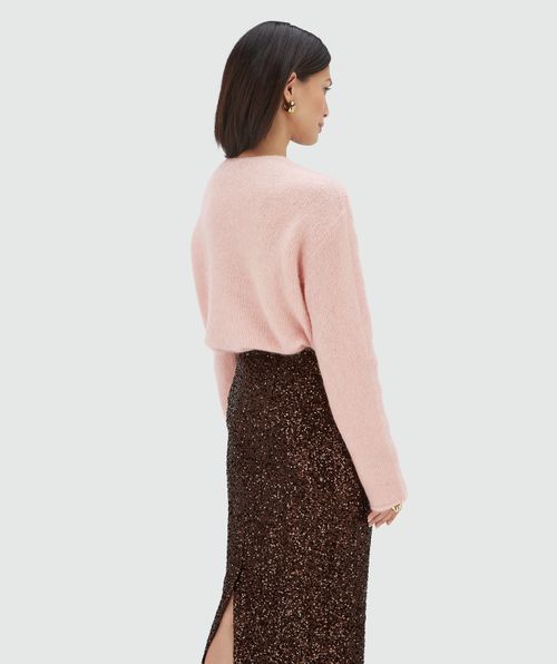 TIMBER oversized trui met merinowol