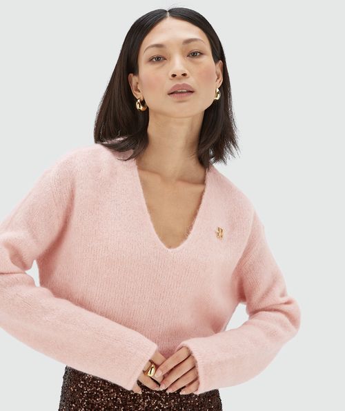 TIMBER oversized trui met merinowol