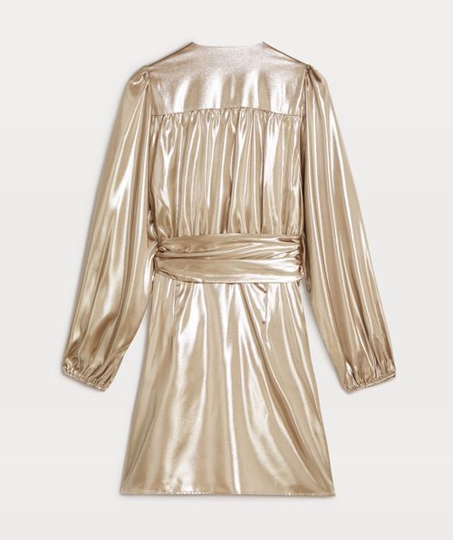TRINA Regular-Fit-Wickelkleid mit Glitzer
