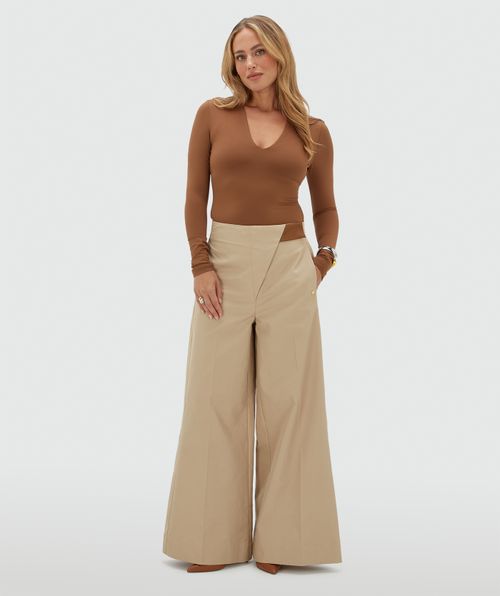 JV-VEN mid rise wide leg trousers