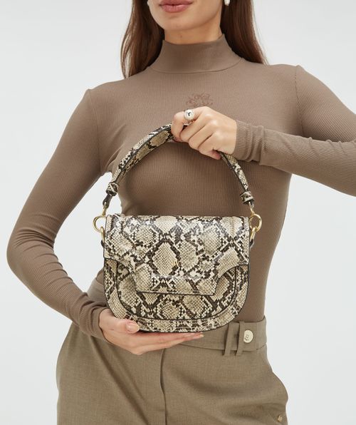 VERONIQUE Tasche mit Schlangenprint