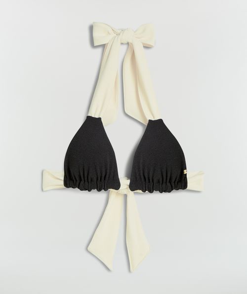 VIOLINA triangle bikini top with tie closure