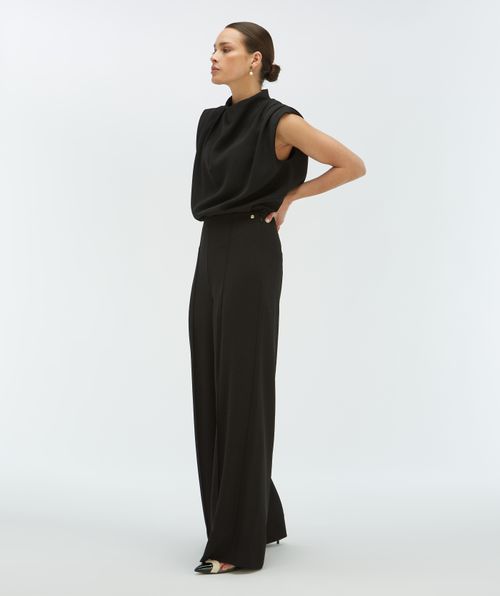 VIVA high waisted wide leg pantalon