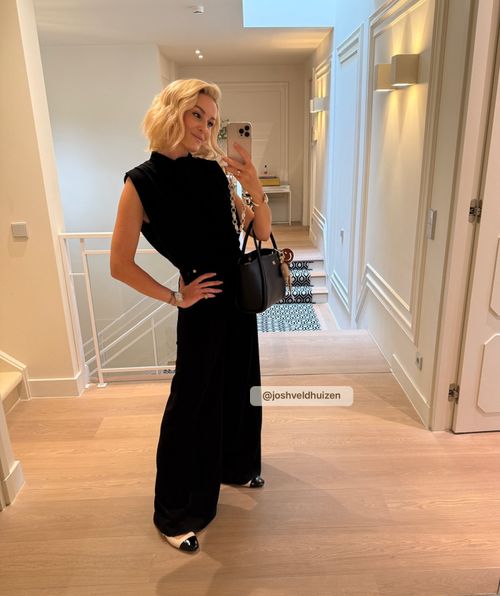 VIVA high waisted wide leg pantalon