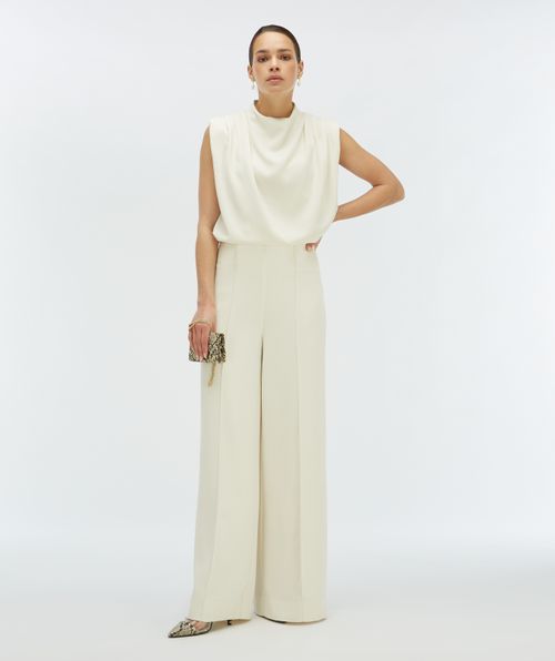 VIVA high waisted wide leg pantalon