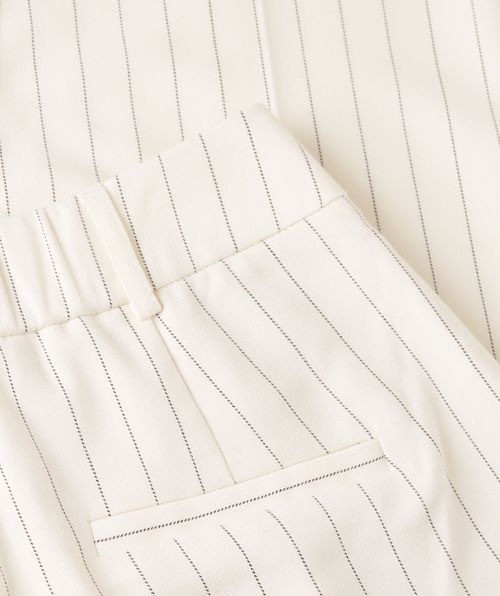 WHITNEY tapered fit trousers with pinstripe
