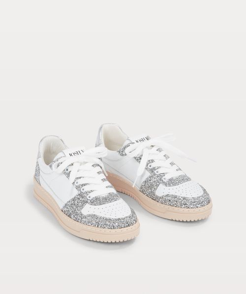 WINONA leather sneakers with glitter