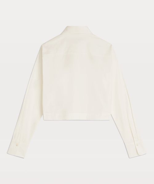 WINSLOW cropped blouse met stropdas