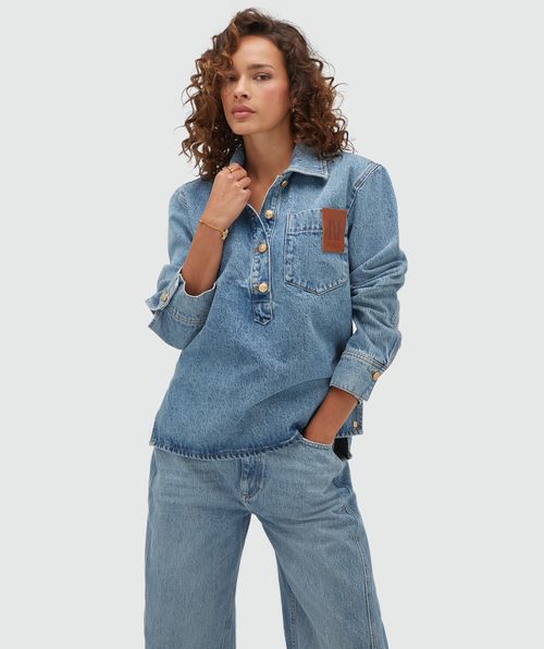 JV-WOLF oversized blouse
