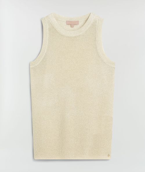 YESIME slim fit top met glitter