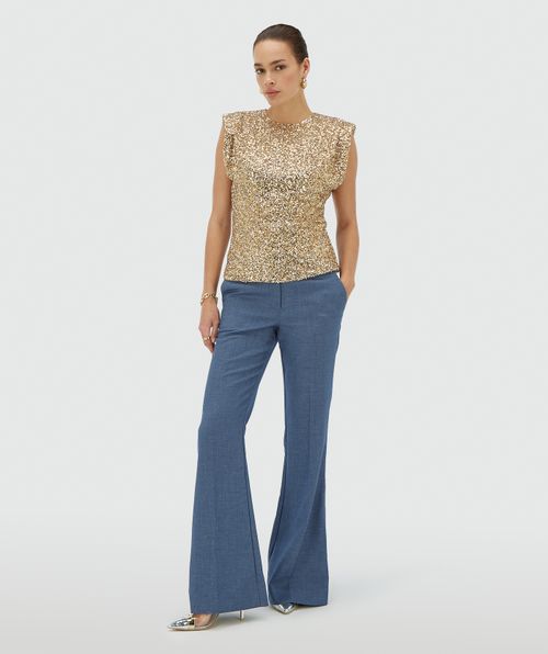 ZIONA Slim-Fit-Top mit Pailletten