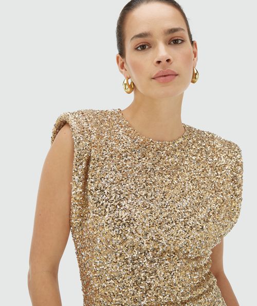 ZIONA Slim-Fit-Top mit Pailletten