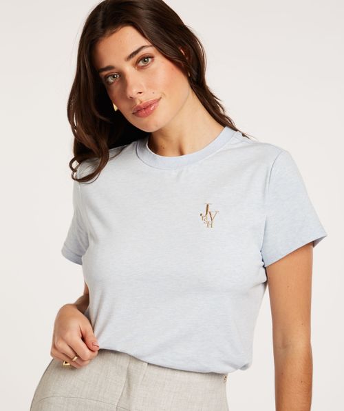 ZOE EMBROIDERY tailliertes T-shirt