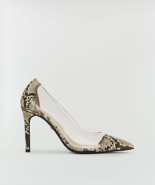 ZYRA pumps with snake print