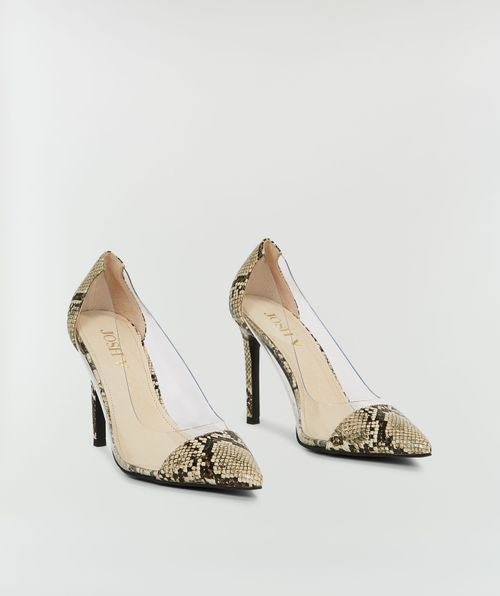 ZYRA pumps with snake print