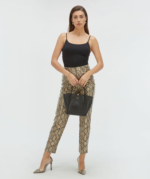 ZYRA pumps with snake print