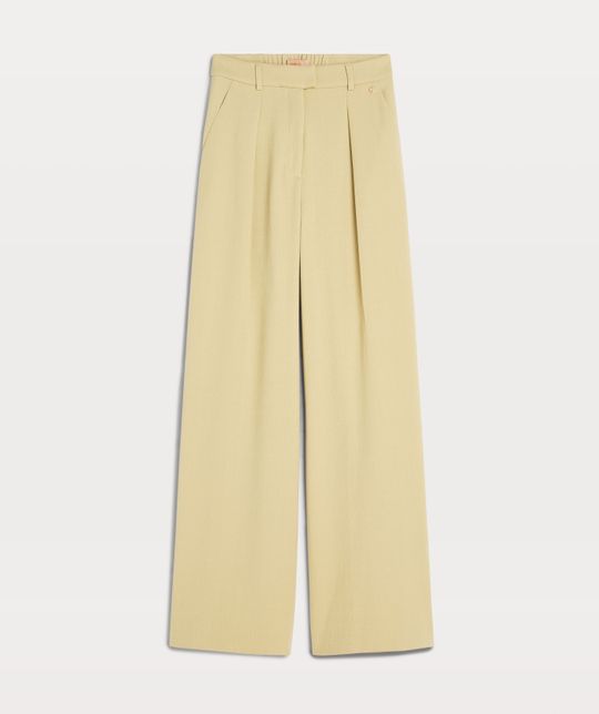 LIA high rise wide leg trousers - Pistachio | JOSH V | Official online shop